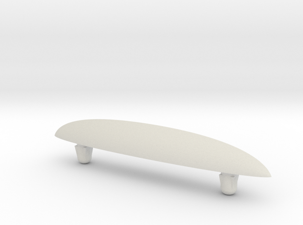 SkateFin (Beta) in White Natural Versatile Plastic