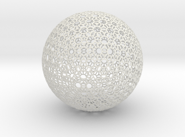 X-mas Ball in White Natural Versatile Plastic