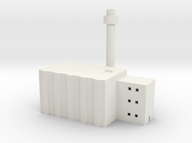 1/600 Nuclear Facility in White Natural Versatile Plastic
