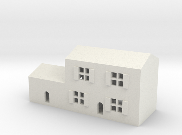 1/600 Town House 3 in White Natural Versatile Plastic