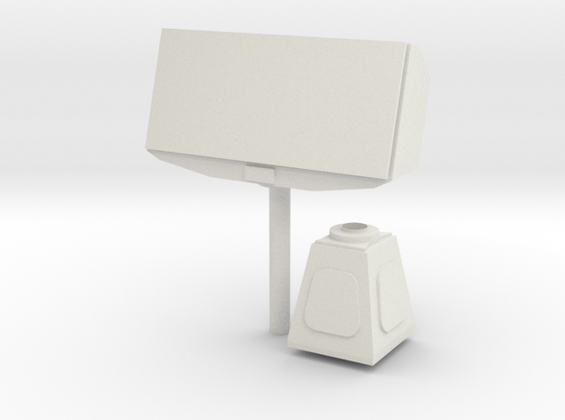 1/72 scale TRS-3D (AN/SPS-75) Multi-mode Radar in White Natural Versatile Plastic