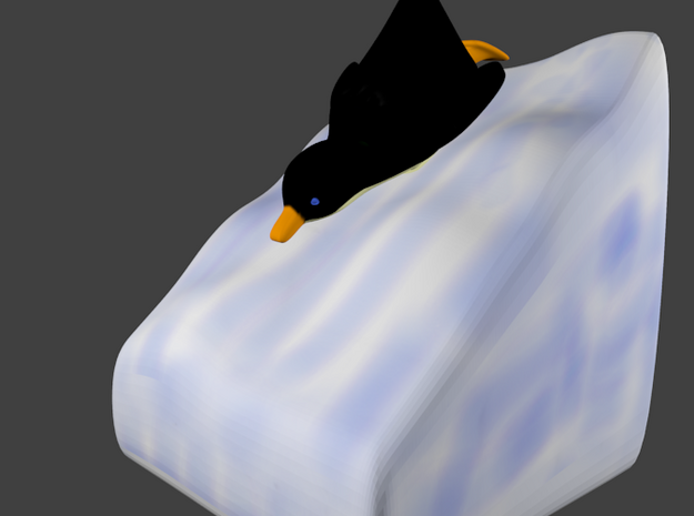 PenguinSlideColor in Full Color Sandstone