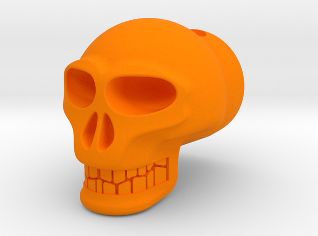Skull For 1" Archery Bow Stabilizer in Orange Processed Versatile Plastic