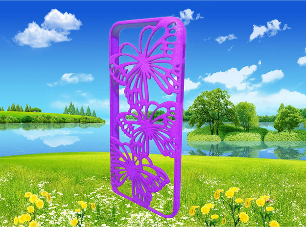 iPhone 6 case - butterfly in Purple Processed Versatile Plastic