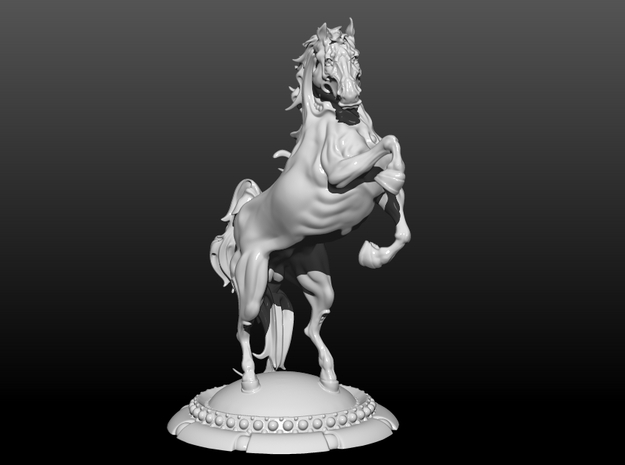 Horse 5.5in/14cm in White Natural Versatile Plastic