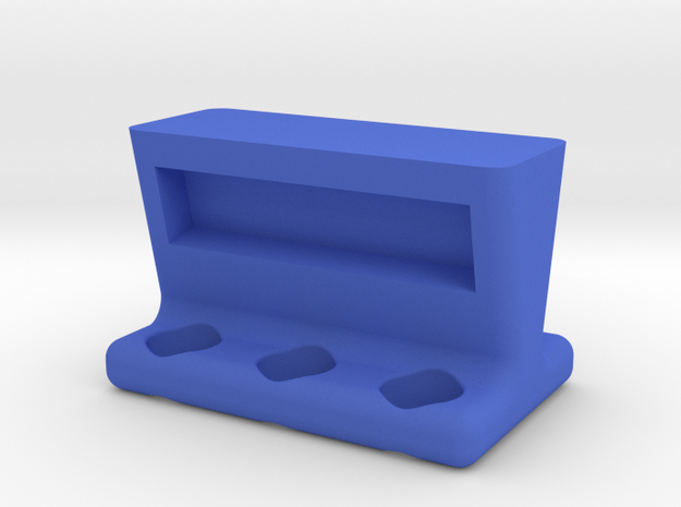 6 Tube Mag Stand in Blue Processed Versatile Plastic