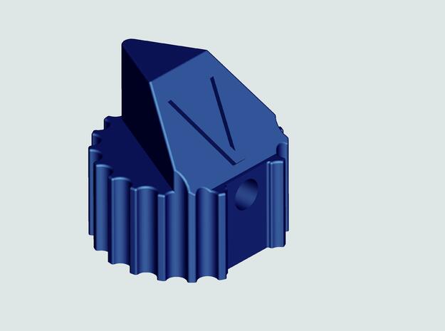 volume knob in Blue Processed Versatile Plastic