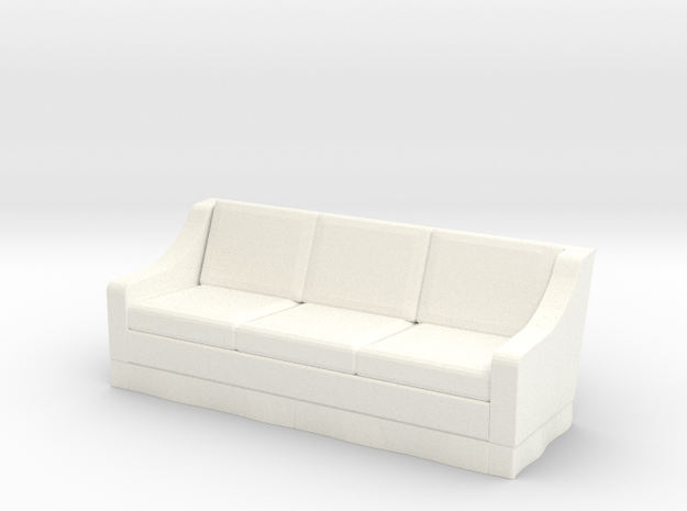 1:48 Skirt Sofa in White Processed Versatile Plastic