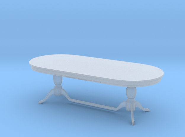Miniature 1:48 Dining Table in Smooth Fine Detail Plastic