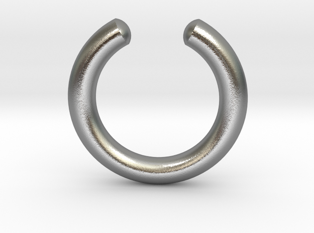 Simple Faux Septum Ring in Polished Bronze Steel