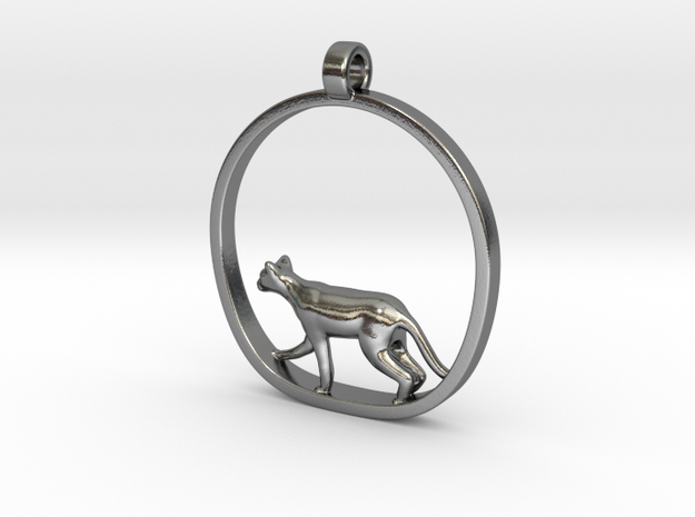 Cat in Polished Silver