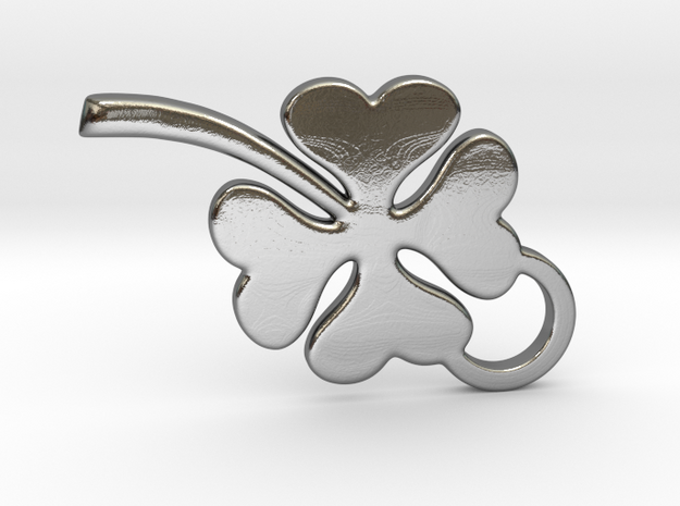 Clover in Polished Silver