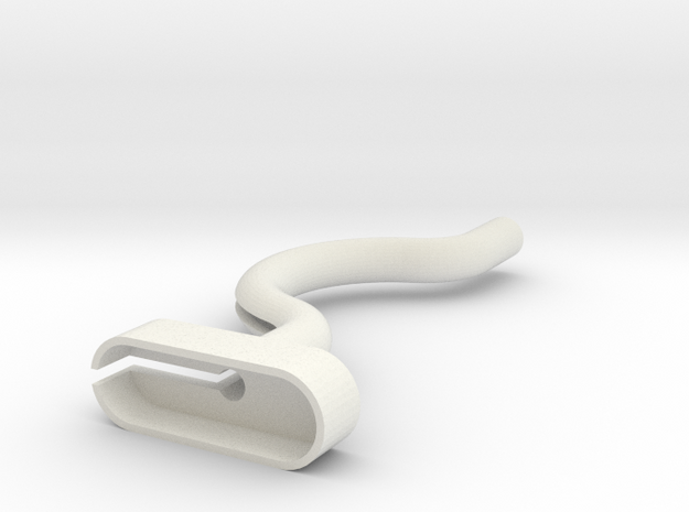 Iphone charging chord attachment in White Natural Versatile Plastic