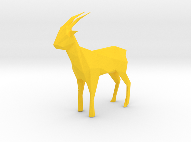 Goat  in Yellow Processed Versatile Plastic