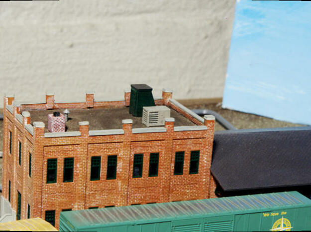 N Scale Rooftop Air Conditoner  in Tan Fine Detail Plastic