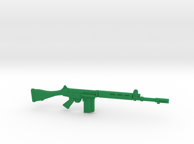 1/12 scale FN FAL in Green Processed Versatile Plastic