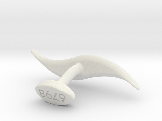 Trophy 100mm (4in) in White Natural Versatile Plastic