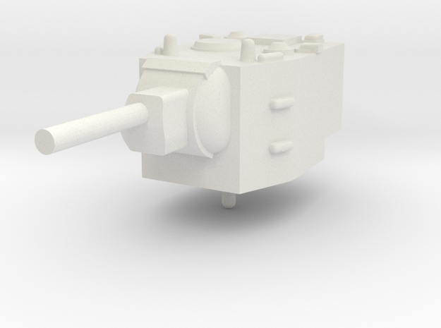 1/144 KV-2 turret in White Natural Versatile Plastic