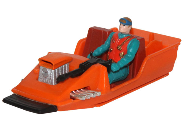 M.A.S.K. Gator Speedboat Engine Block in Orange Processed Versatile Plastic