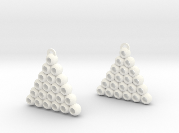 Ball Triangle in White Processed Versatile Plastic