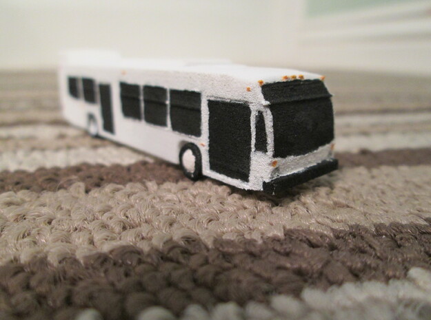 N scale 1:160 Nova bus LFS 2009-2013 in White Natural Versatile Plastic