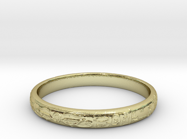Ra ring(size = USA 5.5,Japan 10, English K) in 18k Gold