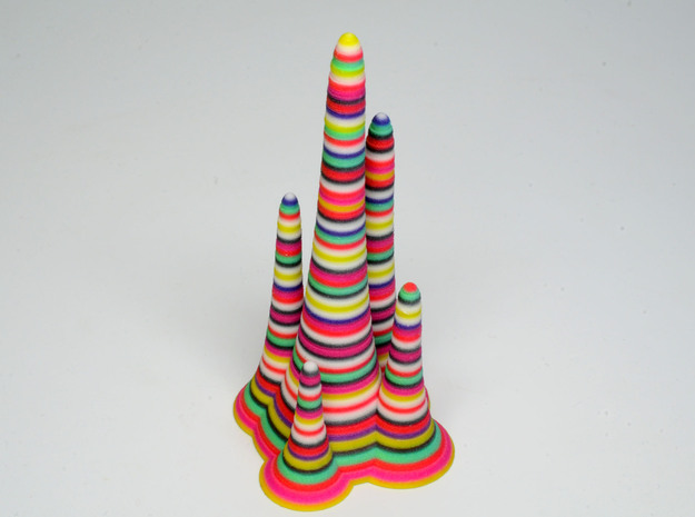 Rainbow Stalagmite - imaginary rock collection in Full Color Sandstone