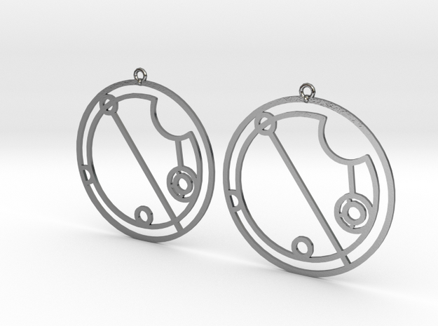 Olivia - Earrings - Series 1 in Polished Silver