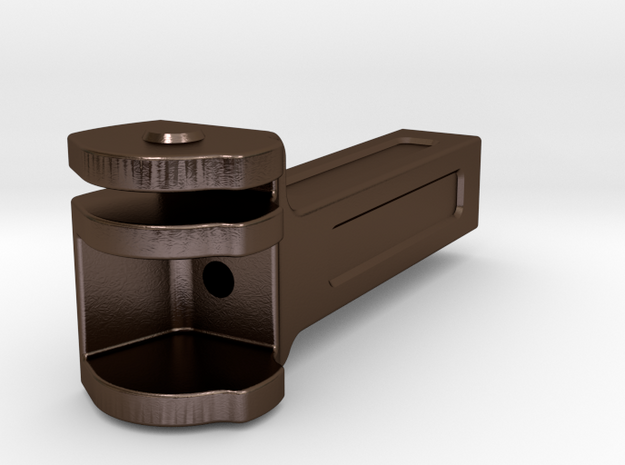 VR ACN Tender Coupler Pocket - 1' scale in Polished Bronze Steel