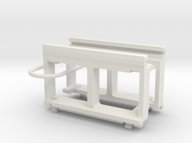  Dummy Chassis Circuit Board Mount - N Scale 1:160 in White Natural Versatile Plastic