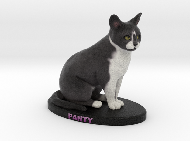 Custom Cat Figurine - Panty in Full Color Sandstone