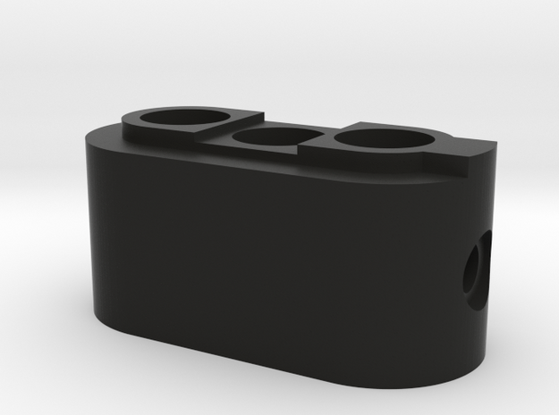 Enigmaplug-bottom in Black Natural Versatile Plastic