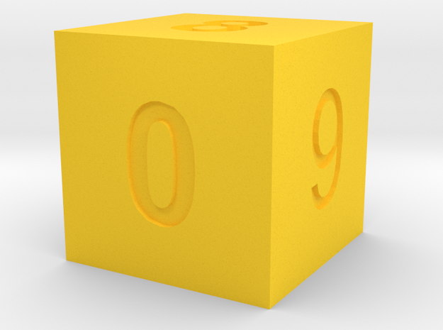 Calendar5 in Yellow Processed Versatile Plastic
