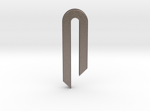 Leverage Bottle Opener - Solid in Polished Bronzed Silver Steel