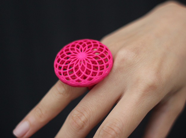 SACRED CIRCLE RING X-Small in Red Processed Versatile Plastic