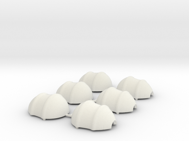 Loose Shells Millimeters in White Natural Versatile Plastic