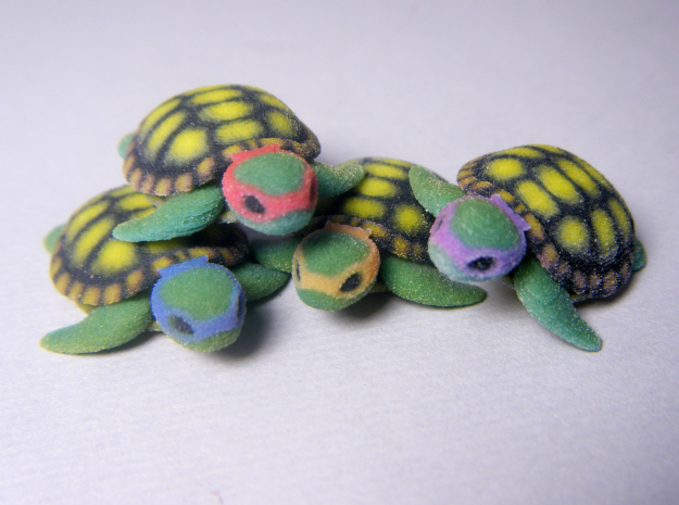 TMNT Little Turtles (4 pieces bundle) in Full Color Sandstone