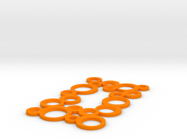 Decorative Switch plate in Orange Processed Versatile Plastic