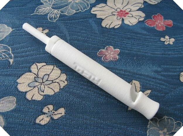 Slide Whistle (Plastic) in White Processed Versatile Plastic