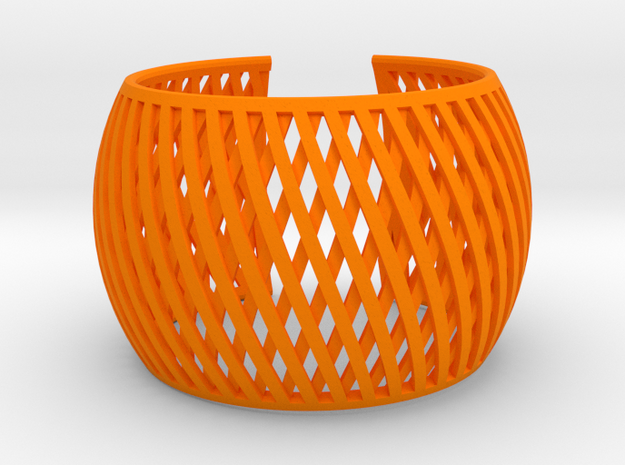 Bracelet Brace line  in Orange Processed Versatile Plastic