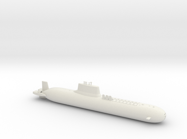 1/700 Typhoon Class SSBN in White Natural Versatile Plastic