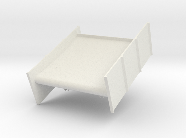Rear Wing in White Natural Versatile Plastic