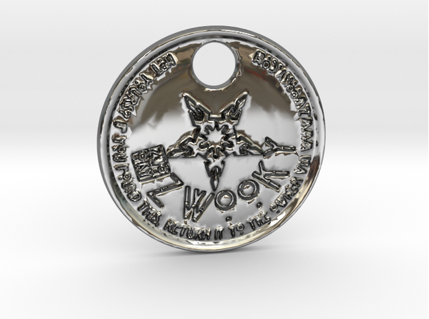 ZWOOKY Style 167 - pendant Sokar in Fine Detail Polished Silver