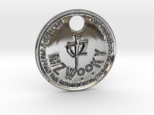 ZWOOKY Style 168 - pendant Yu in Fine Detail Polished Silver