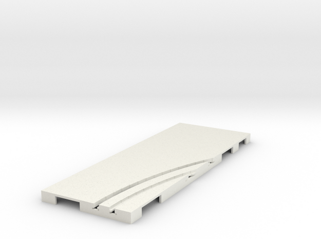 P-65stp-straight-rh-curve-inner-145r-100-pl-1a in White Natural Versatile Plastic