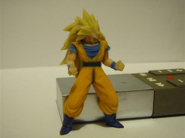 DBZ - SanGoku SS3 with Socle in Full Color Sandstone