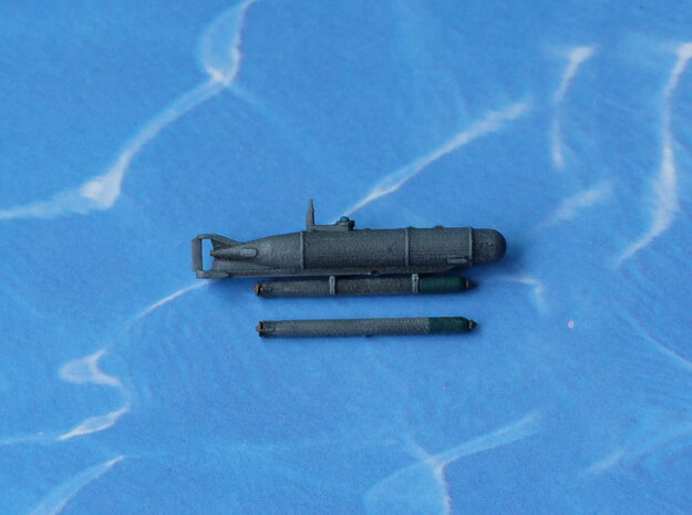 Submarine Type XXVII A "Hecht" 1/285 6mm in Tan Fine Detail Plastic