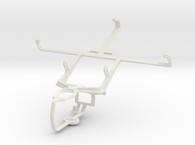 Controller mount for PS3 & HTC Butterfly in White Natural Versatile Plastic