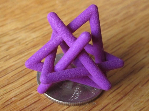 Four Tangled Triangles Large in Purple Processed Versatile Plastic