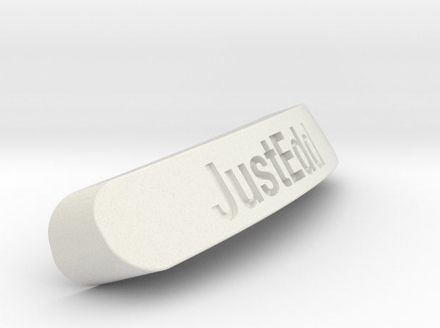JustEdd Nameplate for SteelSeries Rival in White Natural Versatile Plastic